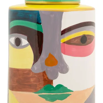 Vas decorativ Piccassy Color Top, Mauro Ferretti, 19x28 cm, ceramica, multicolor imagine
