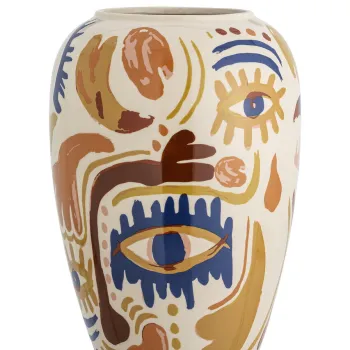 Vaza decorativa, Bloomingville, Horus, 22x32 cm, ceramica, multicolor imagine