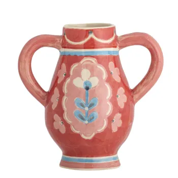Vaza decorativa, Bloomingville, Odina, 11x15 cm, ceramica, roz imagine