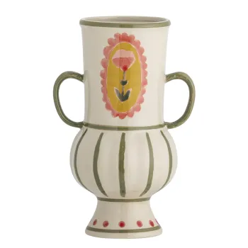 Vaza decorativa, Bloomingville, Odina, 9x21 cm, ceramica, multicolor imagine