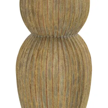 Vaza decorativa Breeze, Mauro Ferretti, 25x52.5 cm, oxid de magneziu, verde inchis imagine