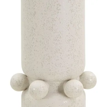 Vaza decorativa Bubbles, Mauro Ferretti, 15.5x41 cm, ceramica, crem imagine