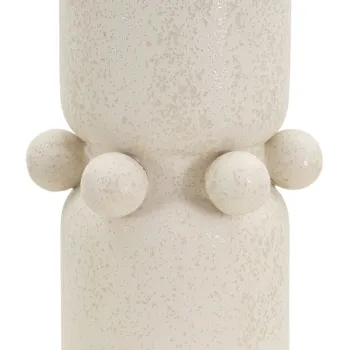 Vaza decorativa Bubbles, Mauro Ferretti, 16x28 cm, ceramica, crem imagine