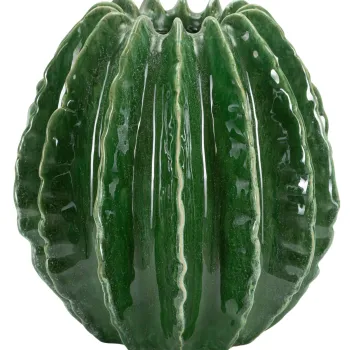 Vaza decorativa Cactus Ball, Mauro Ferretti, 23.5x24.5 cm, ceramica, verde imagine