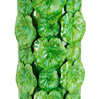 Vaza decorativa Drop, Mauro Ferretti, 18x17.5x46 cm, fier, verde imagine