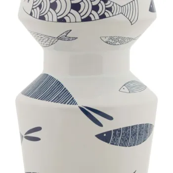 Vaza decorativa Fish Double, Mauro Ferretti, 14x34 cm, ceramica, multicolor imagine