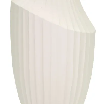 Vaza decorativa Ice, Mauro Ferretti, 22.5x38 cm, oxid de magneziu, crem imagine