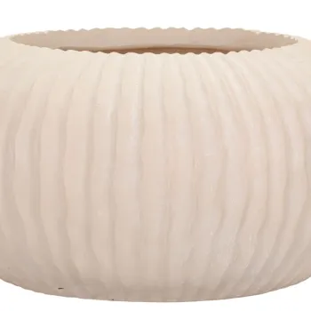 Vaza decorativa Mist, Mauro Ferretti, 35x18 cm, oxid de magneziu, crem imagine