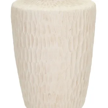 Vaza decorativa Shade, Mauro Ferretti, 29.5x57 cm, oxid de magneziu, crem imagine
