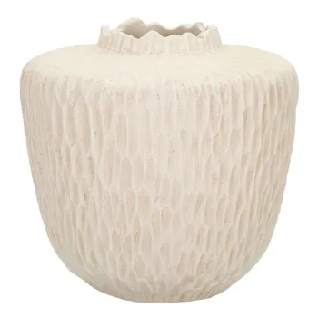 Vaza decorativa Shade, Mauro Ferretti, 35x32.5 cm, oxid de magneziu, crem imagine