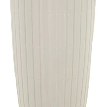 Vaza decorativa Shopping, Mauro Ferretti, 18x45 cm, ceramica, alb/auriu imagine
