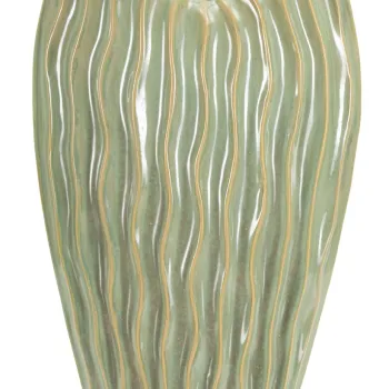 Vaza decorativa Venice, Mauro Ferretti, 27x14x46.5 cm, ceramica, verde imagine