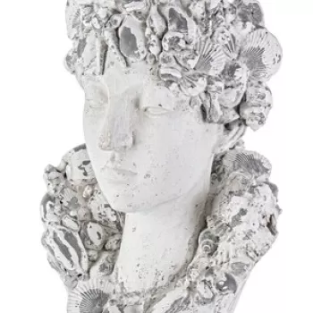 Vaza / Ghiveci de exterior Divinity Head, Bizzotto, 34 x 28 x 50 cm, magneziu imagine