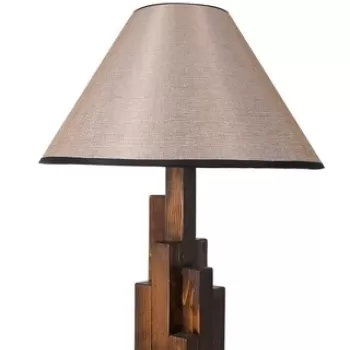 Veioza, Luin, 8301-3M, E27, 60 W, lemn/textil imagine