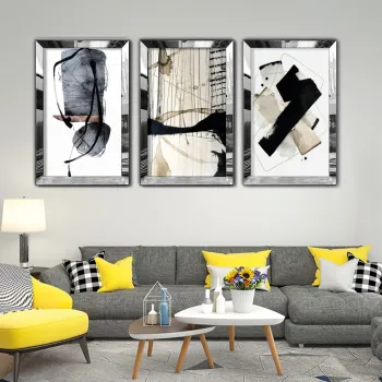 Vopsea decorativa MDF-Plexiglas (3 Pieces), Huhu408, Rama: 100% plexiglas , Multicolor imagine
