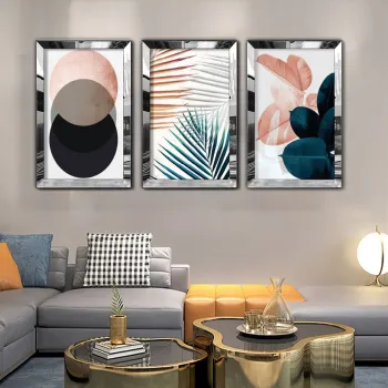 Vopsea decorativa MDF-Plexiglas (3 Pieces), Huhu409, Rama: 100% plexiglas , Multicolor imagine