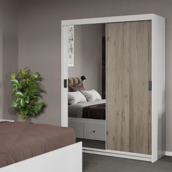 Dressing / Dulap dormitor San Remo cu Oglinda 138 - Karin imagine