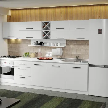 Mobila Bucatarie alba Sofi - 01 - 290 cm imagine