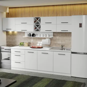 Mobila Bucatarie alba Sofi - 02 - 290 cm imagine