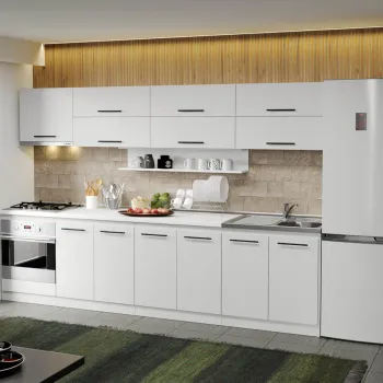 Mobila Bucatarie alba Sofi - 10 - 300 cm imagine