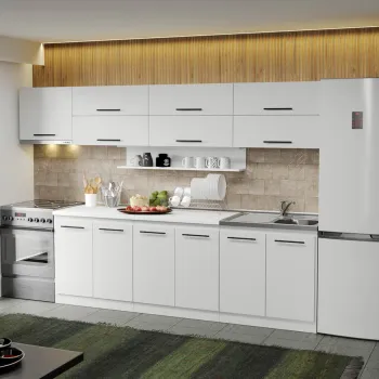 Mobila Bucatarie alba Sofi - 11 - 300 cm imagine