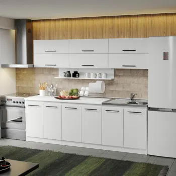 Mobila Bucatarie alba Sofi - 12 - 240 cm imagine