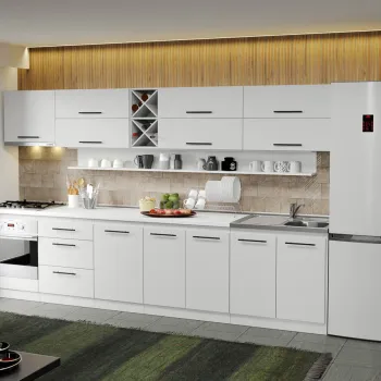 Mobila Bucatarie alba Sofi - 13 - 330 cm imagine