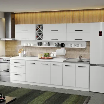 Mobila Bucatarie alba Sofi - 15 - 270 cm imagine