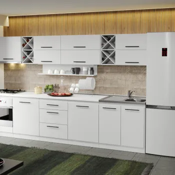 Mobila Bucatarie alba Sofi - 19 - 320 cm imagine