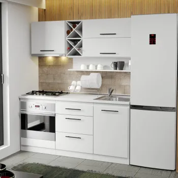 Mobila Bucatarie alba Sofi - 23 - 170 cm imagine