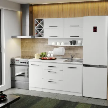 Mobila Bucatarie alba Sofi - 37 - 150 cm imagine
