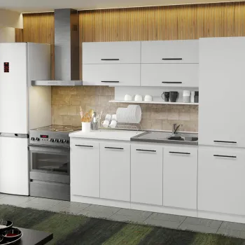 Mobila Bucatarie alba Sofi - 40 - 220 cm imagine