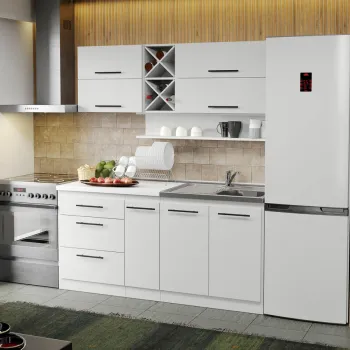 Mobila Bucatarie alba Sofi - 46 - 170 cm imagine