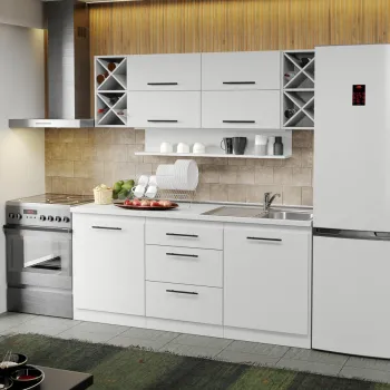 Mobila Bucatarie alba Sofi - 49 - 180 cm imagine