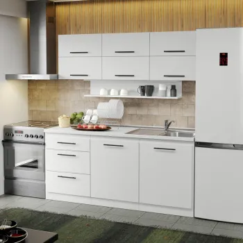 Mobila Bucatarie alba Sofi - 55 - 180 cm imagine