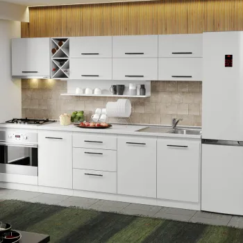 Mobila Bucatarie alba Sofi - 61 - 270 cm imagine