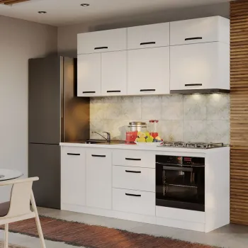 Mobila Bucatarie Fog Alba - 12 - 200 cm imagine