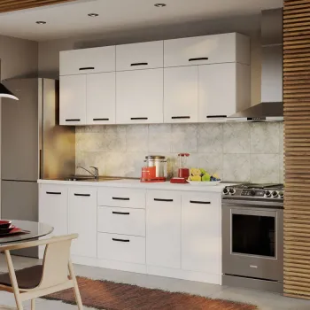 Mobila Bucatarie Fog Alba - 23 - 220 cm imagine