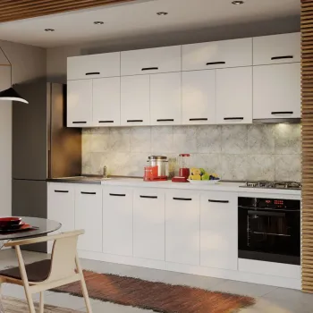 Mobila Bucatarie Fog Alba - 24 - 300 cm imagine