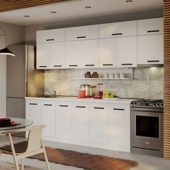 Mobila Bucatarie Fog Alba - 25 - 300 cm imagine