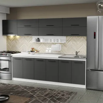 Mobila Bucatarie gri Sofi - 89 - 300 cm imagine