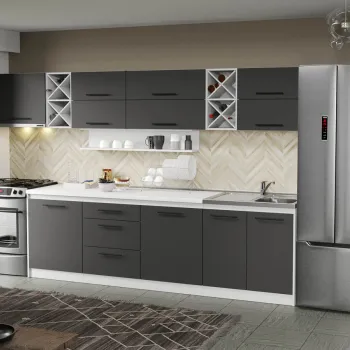 Mobila Bucatarie gri Sofi - 92 - 320 cm imagine