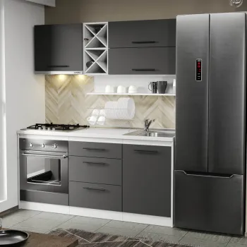 Mobila Bucatarie gri Sofi - 94 - 170 cm imagine