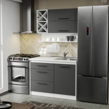 Mobila Bucatarie Gri Sofi - 96 - 110 cm imagine