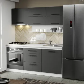 Mobila Bucatarie gri Sofi - 97 - 180 cm imagine