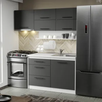 Mobila Bucatarie Gri Sofi - 98 - 180 cm imagine