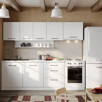 Mobila Bucatarie Rita Alba - 32 - 240 cm imagine