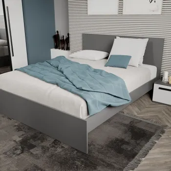 Pat Gri 140x200 Fara sertare imagine