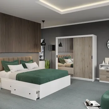 Set dormitor complet San Remo+Oglinda - Karin - C14 imagine