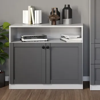 Comoda Grafit cu usi imagine